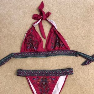 Shein tribal print vibrant bikini